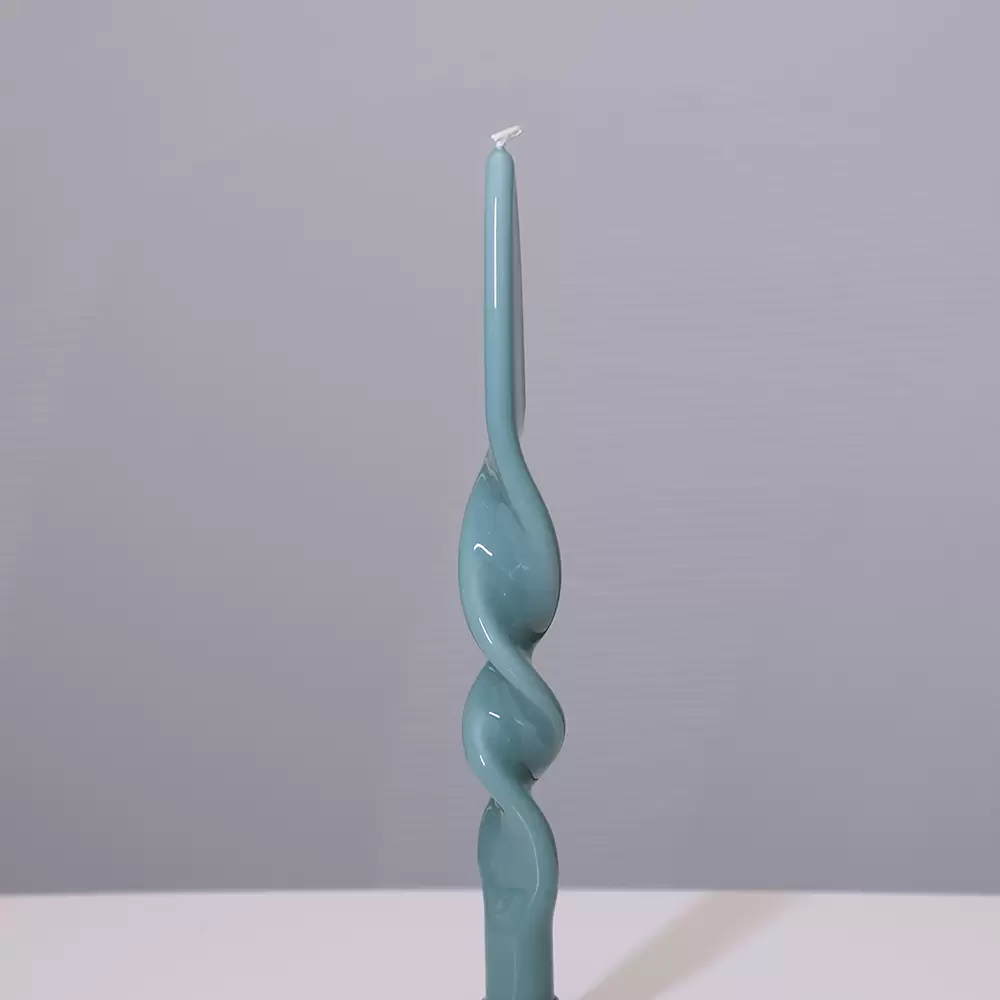 CANDLE DENISE H28 TEAL